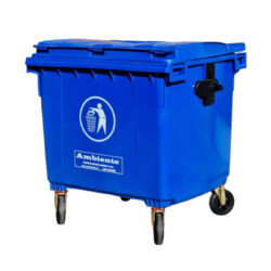 CONTENEDOR BASURA PLASTICO 1100 LTS COLOR AZUL