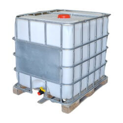 ESTANQUE IBC 1000 LTS BOT. NUEVA PALLET MADERA NACIONAL