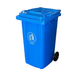 CONTENEDOR BASURA PLASTICO 240 LTS COLOR AZUL