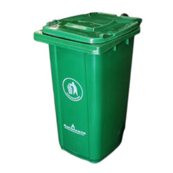 CONTENEDOR BASURA PLASTICO 240 LTS COLOR VERDE