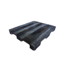 PALLET PLASTICO LISO 9T 100% RECICLADO NEGRO