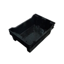 CAJA PLASTICA ANIDABLE/APILABLE 46 LTS RCC REC. NEGRA